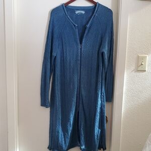 Blue Willi's Textured Blue Longline Cardigan Has Tags
